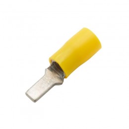 Наконечник изол. штыревой плоский 2.5-6кв.мм А=3.9мм В=13мм желт. (уп.50шт) DKC 2C11P