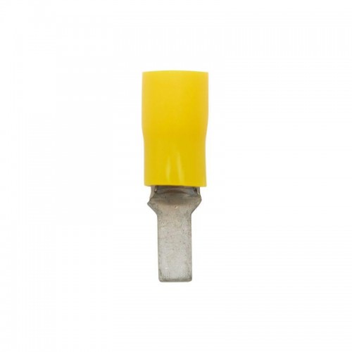 Наконечник изол. штыревой плоский 2.5-6кв.мм А=3.9мм В=13мм желт. (уп.50шт) DKC 2C11P