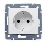 Розетка 1-м СП Cariva 16А IP20 2P+E немецк. стандарт механизм сл. кость (DIY-упак.) Leg 695916