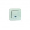Выключатель 1-кл. СП Lillium N 10А IP20 с подсветкой крем. Makel 55221