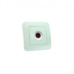 Розетка телевизионная проходная TV 1-м СП Lillium N крем. Makel 55207