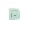 Выключатель 2-кл. СП Lillium N 10А IP20 с подсветкой бел. Makel 55023