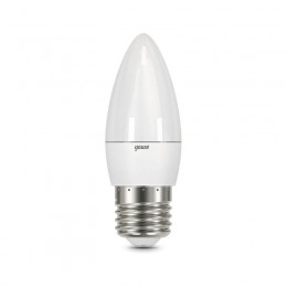 Лампа светодиодная Black 6.5Вт свеча 3000К тепл. бел. E27 520лм GAUSS 103102107