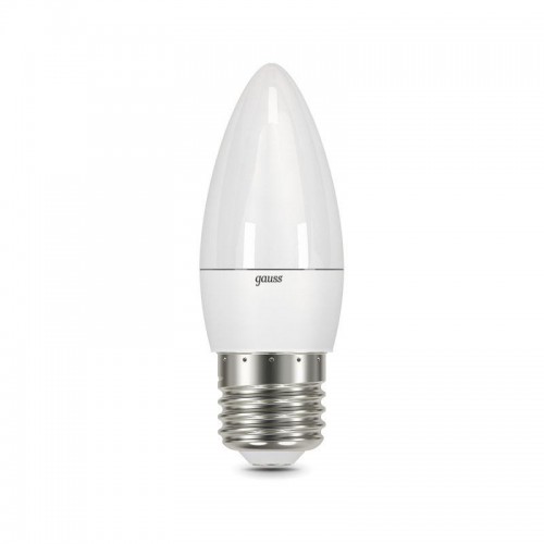 Лампа светодиодная Black 6.5Вт свеча 3000К тепл. бел. E27 520лм GAUSS 103102107