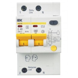Выключатель автоматический дифференциального тока селективный 2п 40А 100мА тип AC АД12S KARAT IEK MAD13-2-040-C-100