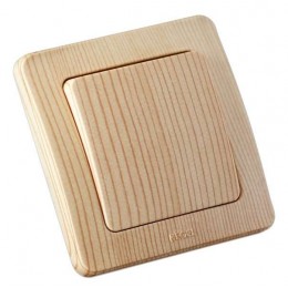 Выключатель 1-кл. СП Мастер 10А IP20 250В с самовозвратом сосна HEGEL ВС10-331-02