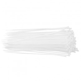 Хомут кабельный V02-1W-4.8х300-100 4.8х300 нейл. бел. (уп.100шт) Volsten 9509