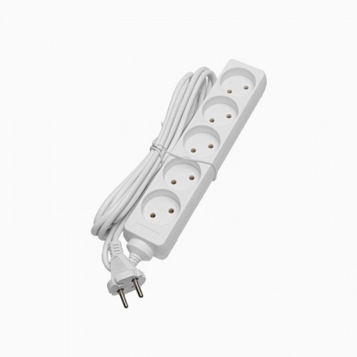 Удлинитель 5х5м без заземл. 10А IP20 S 5х5 2.2кВт Volsten 9307