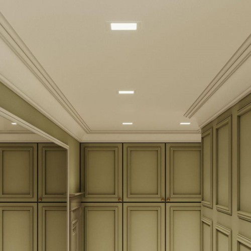 Светильник светодиодный Slim 6Вт 4000К IP20 400лм 220-240В ДВО квадрат бел. GAUSS 940111206