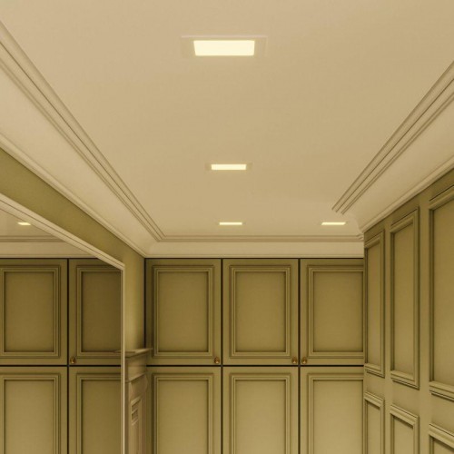 Светильник светодиодный Slim 9Вт 3000К IP20 610лм 220-240В ДВО квадрат бел. GAUSS 940111109