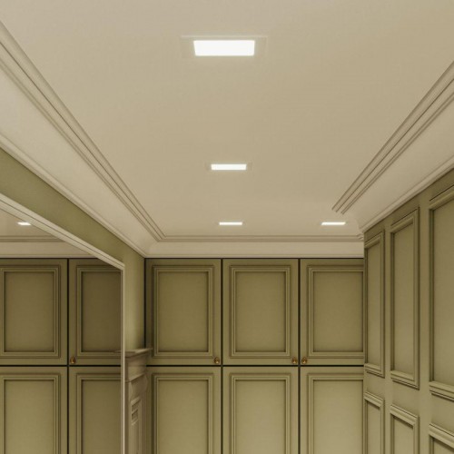 Светильник светодиодный Slim 9Вт 4000К IP20 660лм 220-240В ДВО квадрат бел. GAUSS 940111209