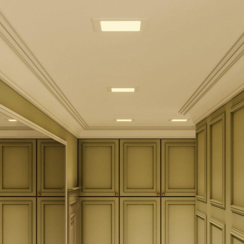 Светильник светодиодный Slim 12Вт 3000К IP20 800лм 220-240В ДВО квадрат бел. GAUSS 940111112