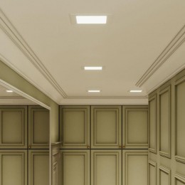 Светильник светодиодный Slim 12Вт 4000К IP20 880лм 220-240В ДВО квадрат бел. GAUSS 940111212