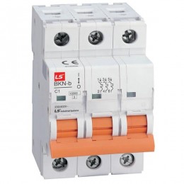 Выключатель автоматический модульный 3п D 2А 10кА BKN-b LS Electric 061302288B