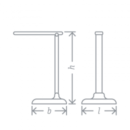 Светильник светодиодный настольный 94 682 NDF-D015-10W-6K-BL-LED 10Вт 6000К 500лм сенсор диммир. на основании черн. Navigator 94682