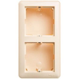 Коробка подъемная 2-м ОП W59 с рамкой сл. кость SE KP-252-28
