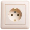 Розетка 1-м СП W59 16А IP20 с заземл. без защ. шторок сл. кость SE RS16-154-28