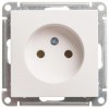 Розетка 1-м СП W59 16А IP20 без заземл. без защ. шторок механизм бел. SE RS16-153-1-86