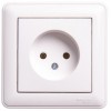 Розетка 1-м СП W59 16А IP20 без заземл. без защ. шторок в сборе бел. SE RS16-153-18