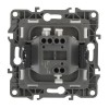 Выключатель 1-кл. СП Эра12 12-1101-06 10А IP20 250В 10AX механизм черн. Эра Б0014626
