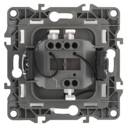 Выключатель 1-кл. СП Эра12 12-1102-04 10А IP20 250В 10AX с подсветкой механизм шампань Эра Б0014636