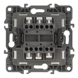 Выключатель 2-кл. СП Эра12 12-1104-06 10А IP20 250В 10AX механизм черн. Эра Б0014650