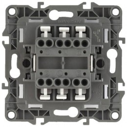 Переключатель 2-кл. СП Эра12 12-1106-05 10А IP20 250В 10AX механизм антрацит Эра Б0014667