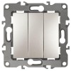 Выключатель 3-кл. СП Эра12 12-1107-15 10А IP20 250В 10AX механизм перламутр Эра Б0019302