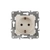 Розетка 1-м СП Эра12 12-2001-02 16А IP20 16AX 250В 2P+E Schuko без монтаж. лапок механизм сл. кость Эра Б0014682