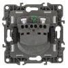 Розетка 1-м СП Эра12 12-2101-05 16А IP20 16AX 250В 2P+E Schuko механизм антрацит Эра Б0014679