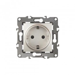 Розетка 1-м СП Эра12 12-2101-15 16А IP20 16AX 250В 2P+E Schuko механизм перламутр. Эра Б0019322