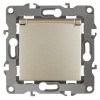 Розетка 1-м СП Эра12 12-2103-04 16А IP20 16AX 250В 2P+E Schuko защ. шторки с крышкой механизм шампань Эра Б0014696