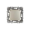 Розетка 1-м СП Эра12 12-2103-04 16А IP20 16AX 250В 2P+E Schuko защ. шторки с крышкой механизм шампань Эра Б0014696