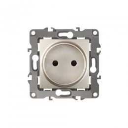 Розетка 1-м СП Эра12 12-2105-04 16А IP20 16AX 250В 2P механизм шампань Эра Б0018257