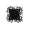 Розетка 1-м СП Эра12 12-2105-06 16А IP20 16AX 250В 2P механизм черн. Эра Б0018259