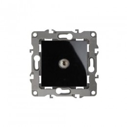 Розетка телевизионная одиночная TV 1мод. Эра12 12-3101-06 IP20 черн. Эра Б0014710