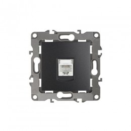 Розетка телефонная Эра12 12-3105-05 RJ11 IP20 антрацит Эра Б0014715