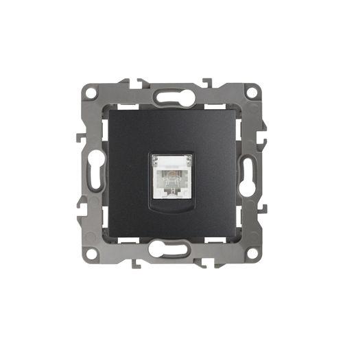 Розетка телефонная Эра12 12-3105-05 RJ11 IP20 антрацит Эра Б0014715