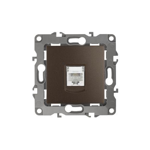Розетка телефонная Эра12 12-3105-13 RJ11 IP20 бронз. Эра Б0019343