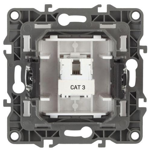 Розетка телефонная Эра12 12-3105-13 RJ11 IP20 бронз. Эра Б0019343