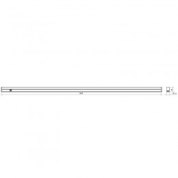 Светильник светодиодный LWL-2013-16CL 16Вт 80LED 4000К IP20 1050лм 220В 1175мм линейный с сетевым проводом пластик. бел. Ultraflash 12329