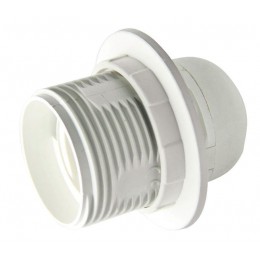 Патрон резьбовой V03-P-WR-E27 E27 220В 4А с кольцом под лампу пласт. Volsten 12216