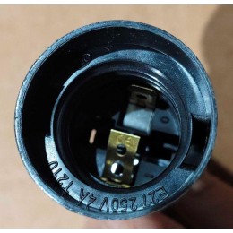 Патрон резьбовой V03-PА-B-E27 E27 220В 4А пласт. времен. черн. Volsten 12240