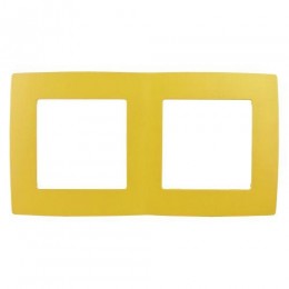 Рамка 2-м 12-5002-21 желт. ЭРА Б0019395