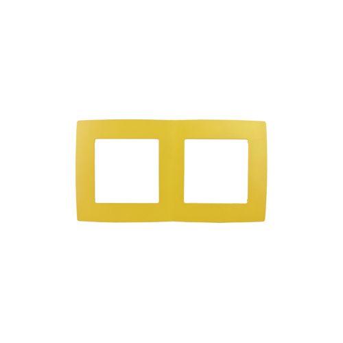 Рамка 2-м 12-5002-21 желт. ЭРА Б0019395