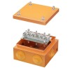 Коробка ответвительная FS 150х150х80мм 6р 450В 32А 10кв.мм нерж. контакт с каб. вводами и клеммн. IP55 сталь. DKC FSK31610