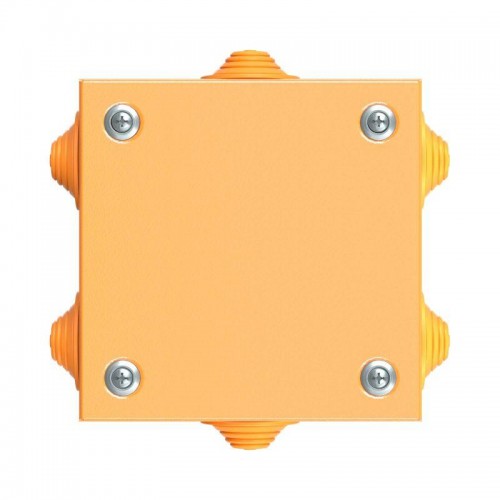 Коробка ответвительная FS 150х150х80мм 6р 450В 32А 10кв.мм нерж. контакт с каб. вводами и клеммн. IP55 сталь. DKC FSK31610
