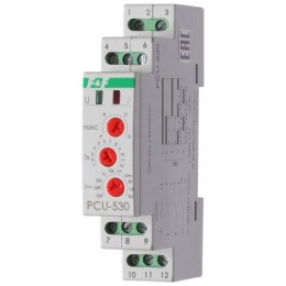 Реле многофункциональное PCU-530 (1 модуль; монтаж на DIN-рейке 100-264В AC/DC 3х8А 3NO/NC IP20) F&F EA02.001.025