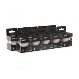 Лампа светодиодная Black 5Вт MR16 софит 3000К тепл. бел. GU5.3 500лм диммир. GAUSS 101505105-D