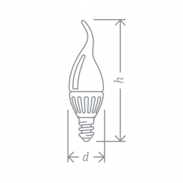 Лампа светодиодная 61 027 NLL-FC37-7-230-4K-E14-FR 7Вт свеча на ветру 4000К нейтр. бел. E14 560лм 176-264В Navigator 61027